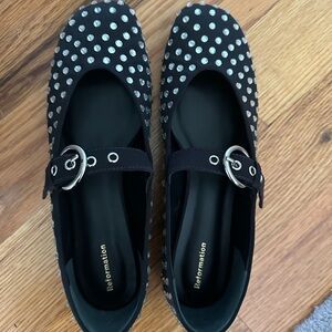 Brand new Reformation Bethany ballet flats with rhinestones. Size 9.5